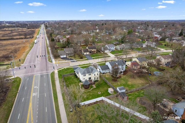1359 Pine St, Batavia, IL 60510 - aerial view of property's location featuring nearby suburban area and a main thoroughfare