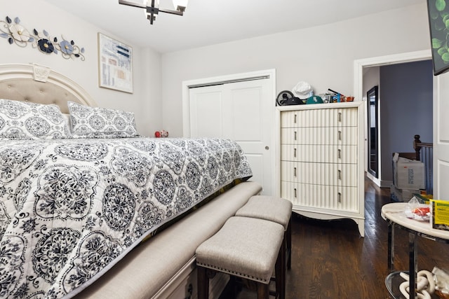 4331 S Evans Ave, Chicago, IL 60653 - bedroom with wood finished floors and a closet