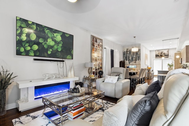 4331 S Evans Ave, Chicago, IL 60653 - living room with a fireplace and wood finished floors