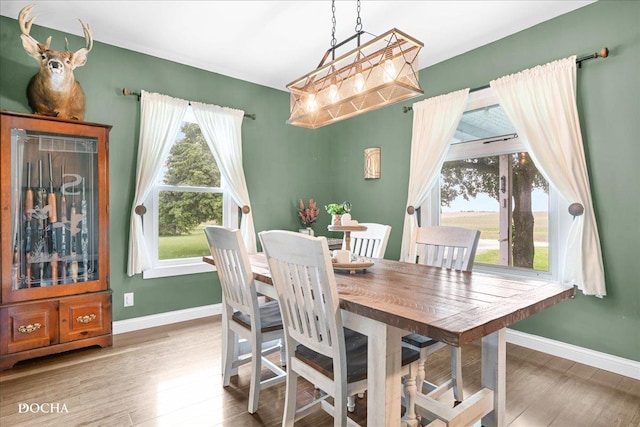 32900 N 2000 E Rd, Dwight, IL 60420 - dining space featuring wood finished floors and baseboards