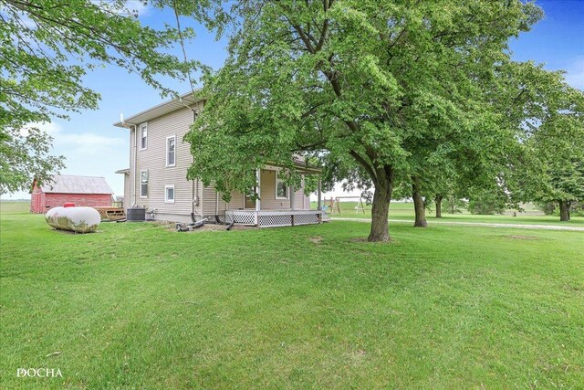 32900 N 2000 E Rd, Dwight, IL 60420 - view of grassy yard with central air condition unit