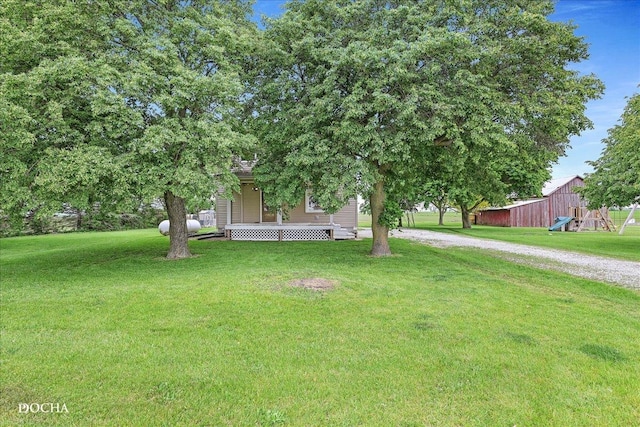 32900 N 2000 E Rd, Dwight, IL 60420 - view of front of home with a porch, a front lawn, and driveway