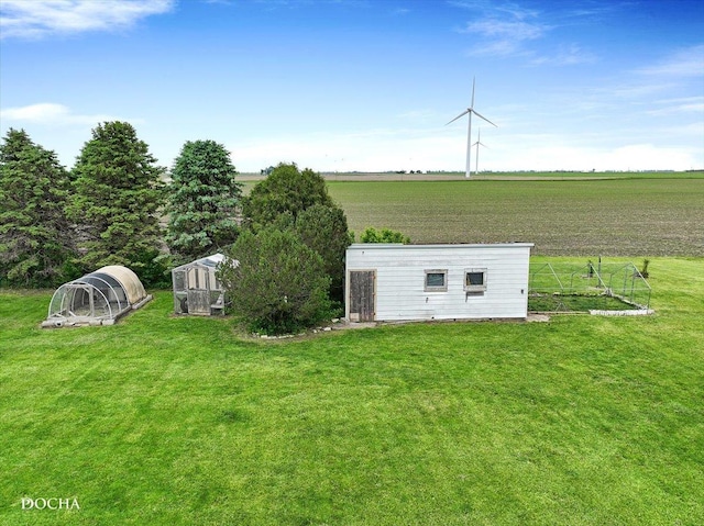 32900 N 2000 E Rd, Dwight, IL 60420 - view of outdoor structure with a vegetable garden and a view of countryside