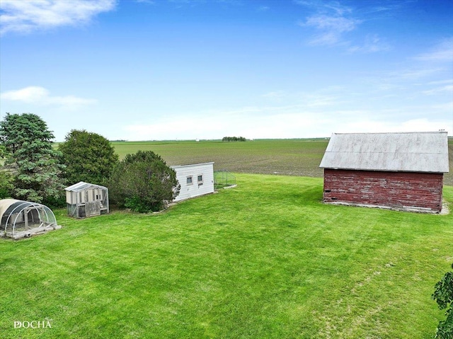 32900 N 2000 E Rd, Dwight, IL 60420 - view of grassy yard featuring an outdoor structure, a barn, and a view of rural / pastoral area