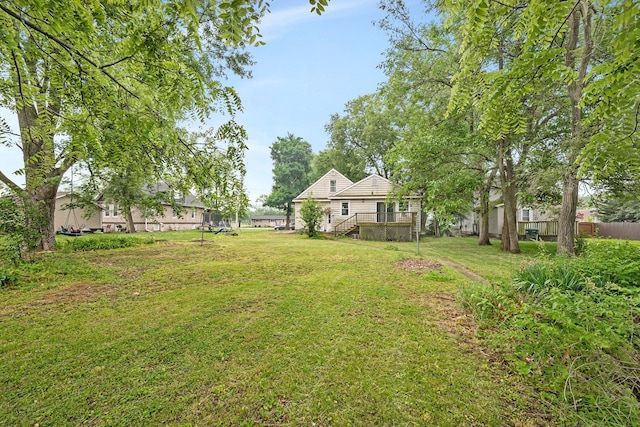 170 E Church St, Coal City, IL 60416 - view of yard with stairway and a deck