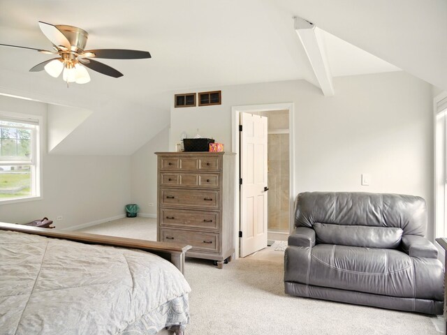 500 Muscovy Ln, Bloomingdale, IL 60108 - bedroom with light colored carpet, a ceiling fan, and baseboards