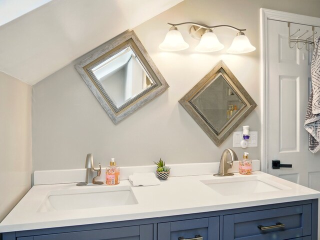 500 Muscovy Ln, Bloomingdale, IL 60108 - bathroom with double vanity and a skylight