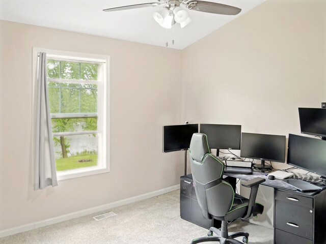 500 Muscovy Ln, Bloomingdale, IL 60108 - office space with a ceiling fan, baseboards, and carpet
