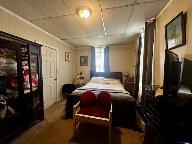 918 N Elizabeth St, Clinton, IL 61727 - carpeted bedroom featuring ornamental molding