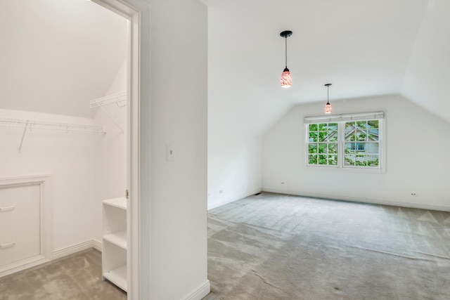 1700 Cornell Ct, Lake Forest, IL 60045 - bonus room with vaulted ceiling, carpet, and baseboards
