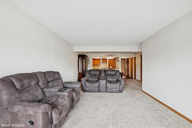 4009 W 93rd Pl Unit 2B, Oak Lawn, IL 60453 - living room with light carpet and baseboards