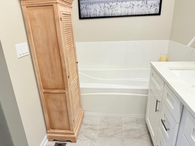 21528 W Douglas Court -, Plainfield, IL 60544 - bathroom with a bath, vanity, and a closet