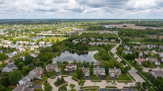 6 Marigold Ln, Algonquin, IL 60102 - aerial perspective of suburban area with a nearby body of water