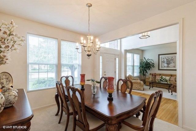 6 Marigold Ln, Algonquin, IL 60102 - dining space with a chandelier and baseboards