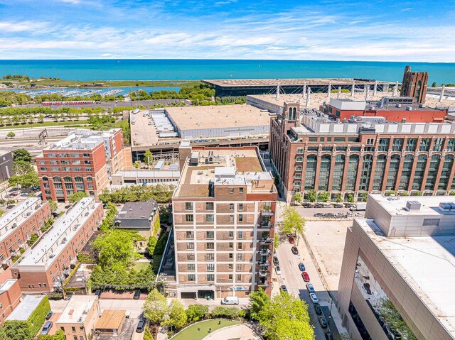 320 E 21st St Unit 412, Chicago, IL 60616 - drone / aerial view of a nearby body of water and apartment complex / building