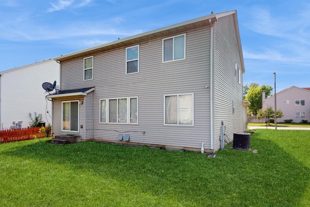 2156 Skylane Dr, Naperville, IL 60564 - back of house featuring central AC