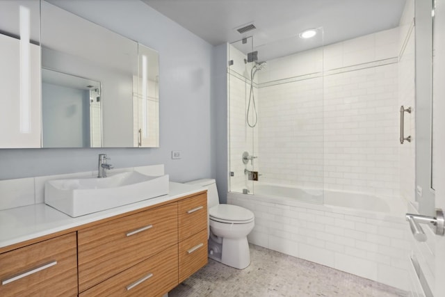 2314 N Lincoln Park W Unit 11S, Chicago, IL 60614 - full bath with tiled shower / bath combo, vanity, and toilet