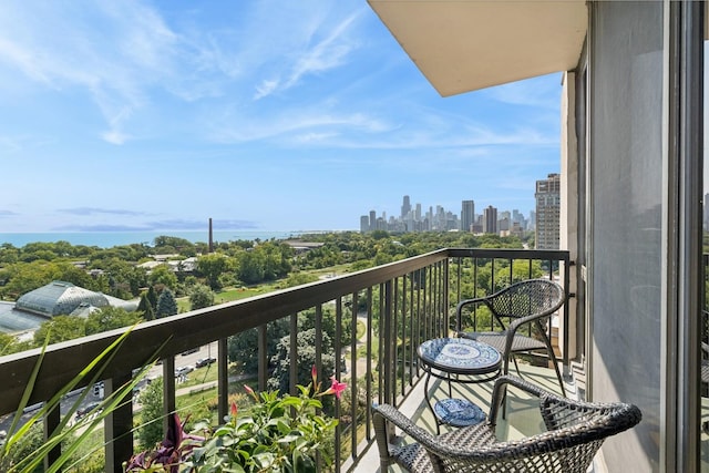 2314 N Lincoln Park W Unit 11S, Chicago, IL 60614 - balcony featuring a view of skyline