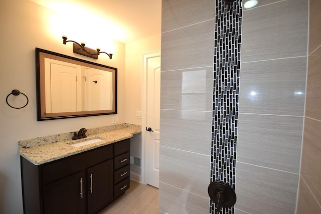5009 W 79th Pl, Burbank, IL 60459 - full bathroom with vanity and a tile shower