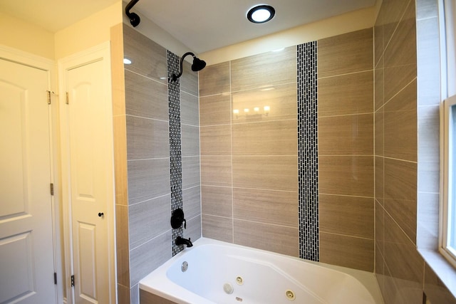 5009 W 79th Pl, Burbank, IL 60459 - bathroom featuring a combined bath / shower with jetted tub