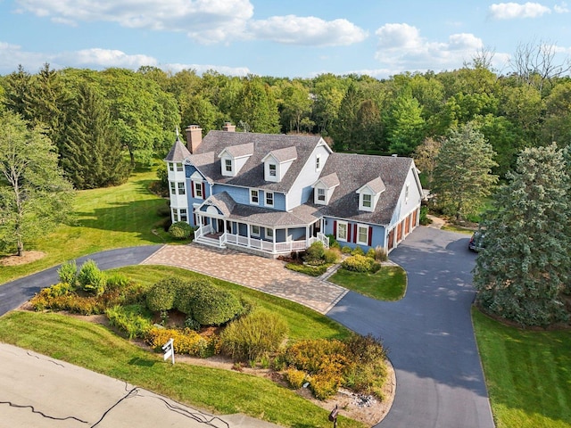 6537 Stockbridge Ln, Long Grove, IL 60047 - view of subject property featuring a heavily wooded area