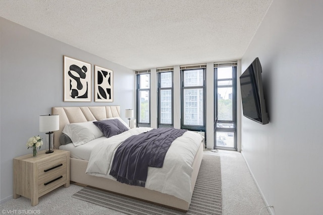 6700 S S Shore Dr Unit 5E, Chicago, IL 60649 - bedroom with light colored carpet, a textured ceiling, and baseboards