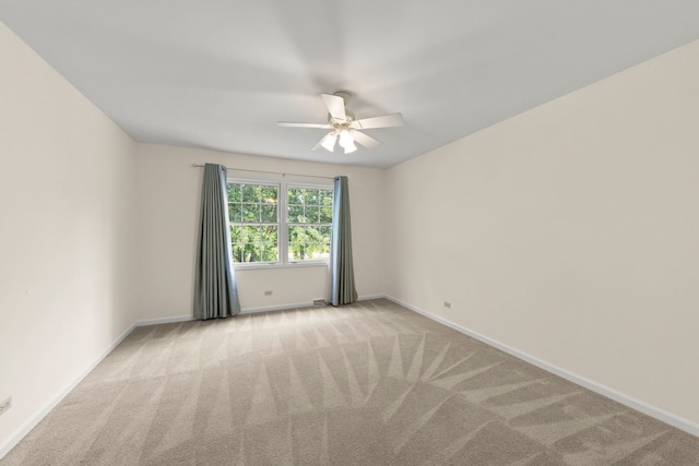 1209 W Bauer Rd, Naperville, IL 60563 - unfurnished room with ceiling fan, carpet flooring, and baseboards