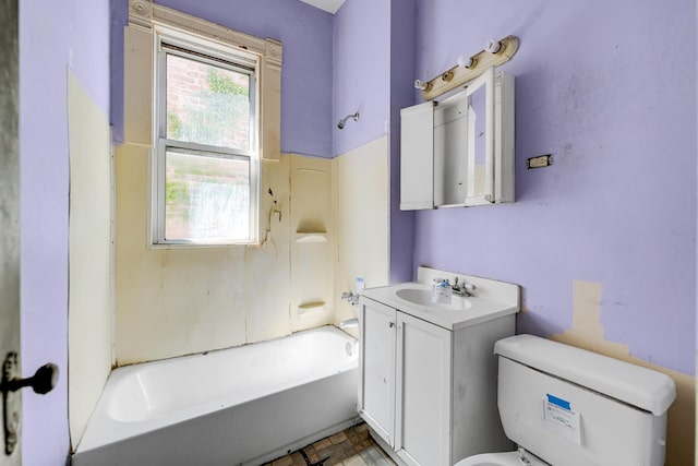 4728 S Evans Ave, Chicago, IL 60615 - bathroom with toilet, vanity, and shower / bathtub combination