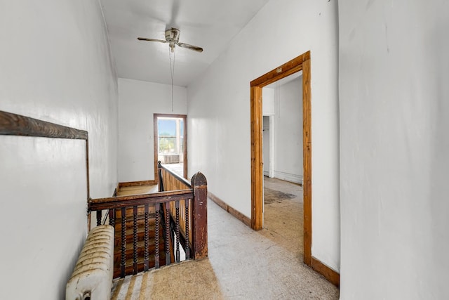 4728 S Evans Ave, Chicago, IL 60615 - hall featuring an upstairs landing and baseboards