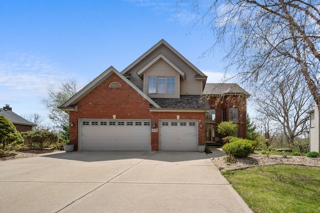 11725 Cooper Way, Orland Park, IL 60467 - traditional home with concrete driveway, brick siding, and an attached garage