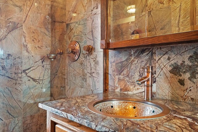 3530 N Lake Shore Dr Unit 12B, Chicago, IL 60657 - bathroom view of tile walls and vanity