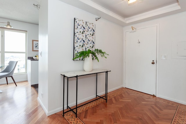 1212 N La Salle Dr Unit 2309, Chicago, IL 60610 - foyer with baseboards and a raised ceiling
