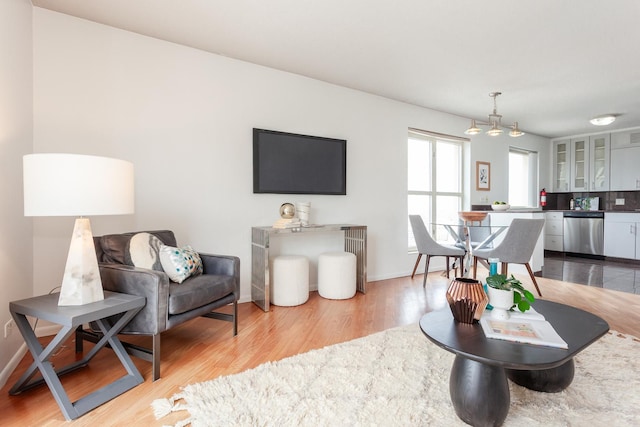 1212 N La Salle Dr Unit 2309, Chicago, IL 60610 - living room with wood finished floors and baseboards