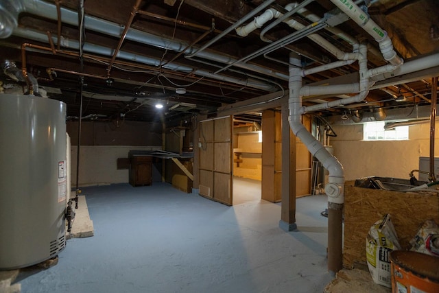 1326 N Harrison St, Algonquin, IL 60102 - below grade area with gas water heater