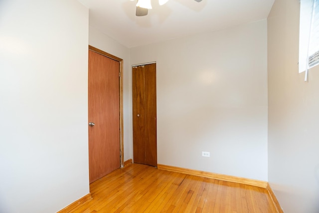 1326 N Harrison St, Algonquin, IL 60102 - unfurnished room featuring baseboards, ceiling fan, and light wood finished floors