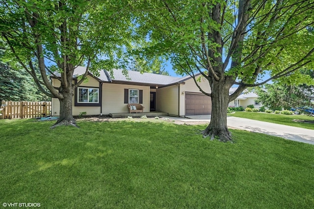 204 Barnwood Trl, Mchenry, IL 60050 - ranch-style home with concrete driveway and a garage