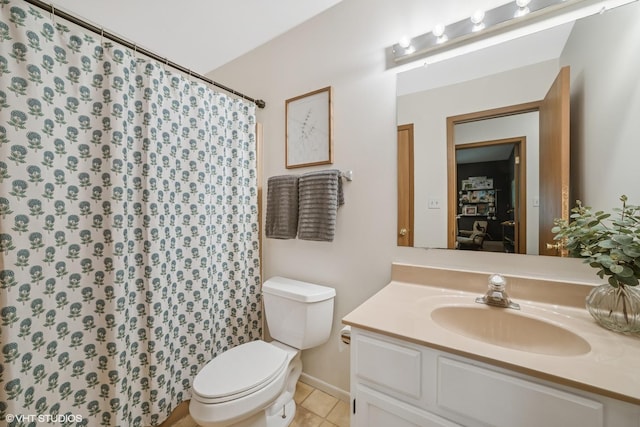 204 Barnwood Trl, Mchenry, IL 60050 - bathroom with vanity, tile patterned flooring, and a shower with curtain