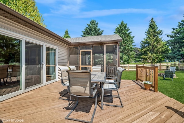 204 Barnwood Trl, Mchenry, IL 60050 - deck featuring outdoor dining space