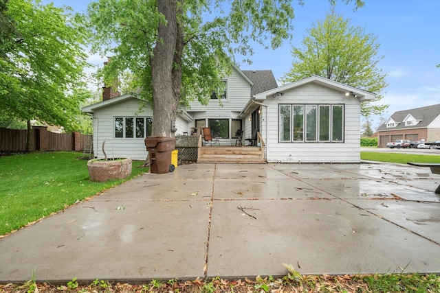 15285 State St, South Holland, IL 60473 - back of house with a deck and a patio