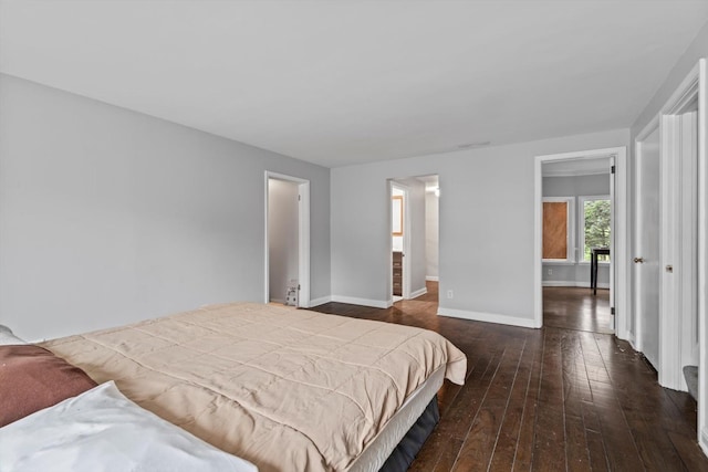 15285 State St, South Holland, IL 60473 - bedroom with dark wood-style flooring and baseboards