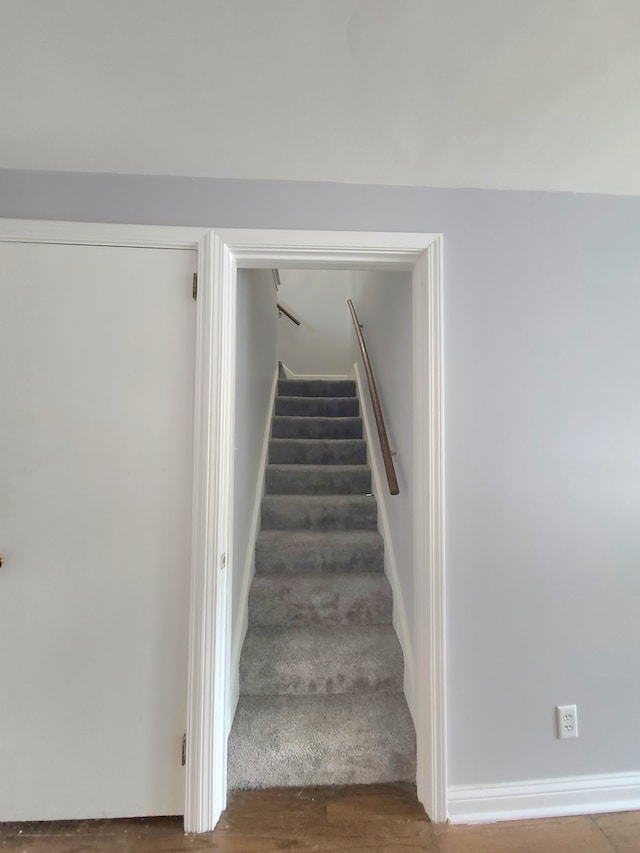 15285 State St, South Holland, IL 60473 - staircase with wood finished floors and baseboards