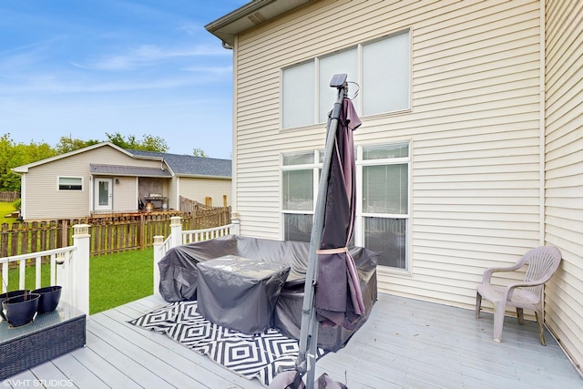 412 Joshua Tree, Harvard, IL 60033 - view of wooden terrace