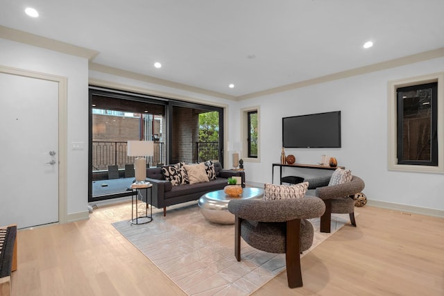 1646 N Orchard St Unit 1N, Chicago, IL 60614 - living area featuring light wood finished floors, baseboards, and recessed lighting