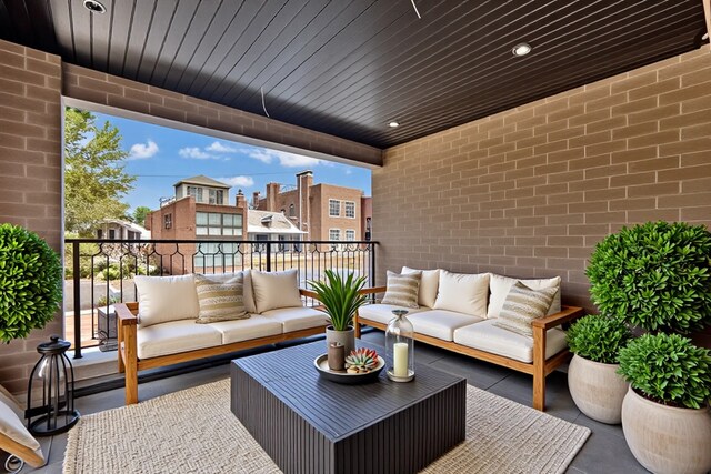 1646 N Orchard St Unit 1N, Chicago, IL 60614 - balcony featuring outdoor lounge area and a residential view
