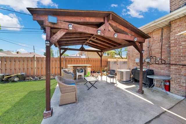 5640 W 82nd Pl, Burbank, IL 60459 - view of patio / terrace featuring grilling area and cooling unit