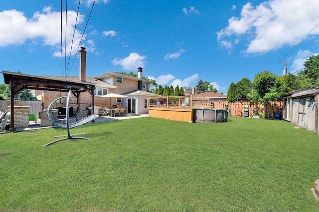 5640 W 82nd Pl, Burbank, IL 60459 - view of yard with a swimming pool and a patio area