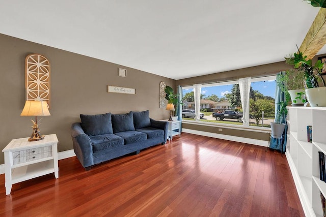 5640 W 82nd Pl, Burbank, IL 60459 - living room with hardwood / wood-style floors and baseboards