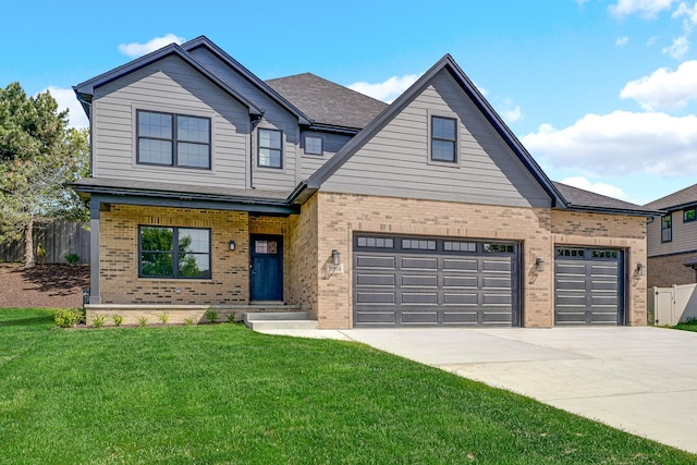 11516 Hummingbird Ct, Mokena, IL 60448 - view of front facade featuring brick siding, driveway, an attached garage, and roof with shingles