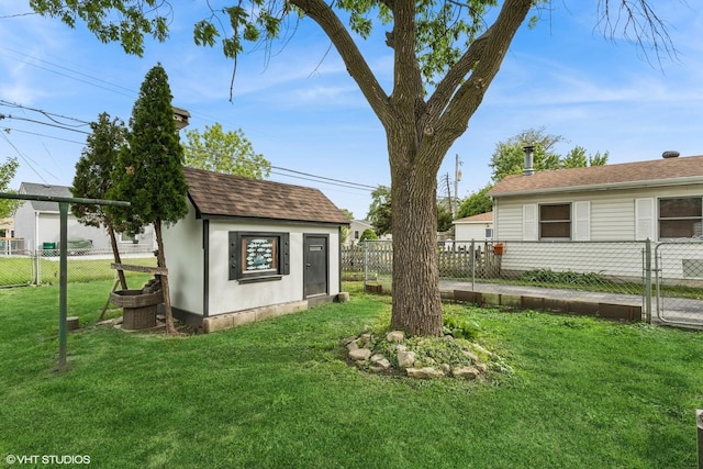 521 Montrose Dr, Romeoville, IL 60446 - view of yard with an outdoor structure