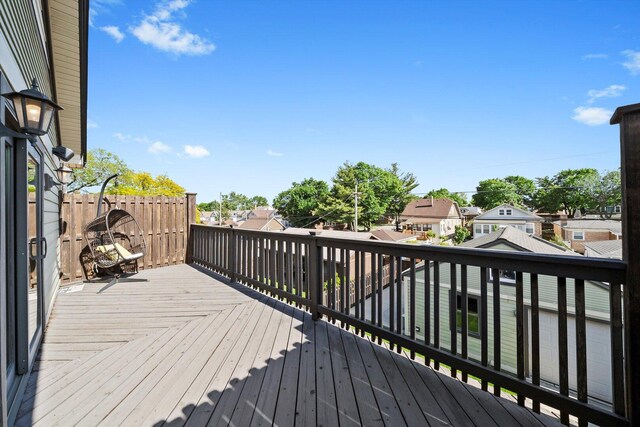 6205 W Grace St, Chicago, IL 60634 - deck featuring a residential view